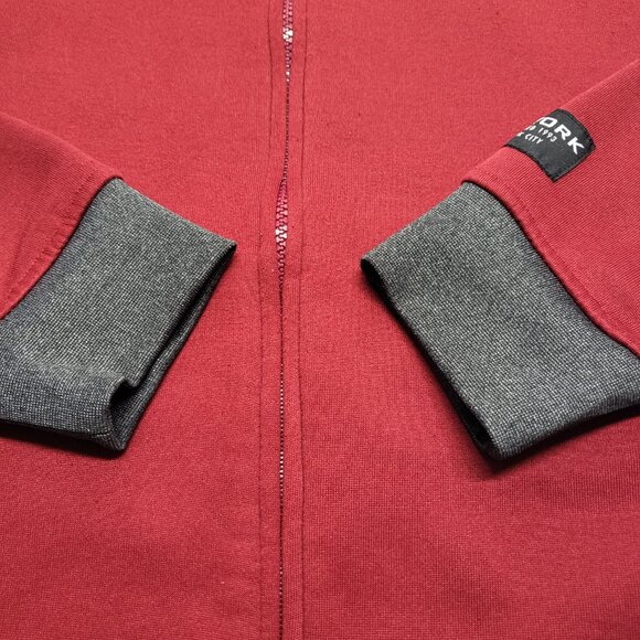 Zoo York Mens Hoodie Jacket Medium Full Zip Fleece Embroidered Logo Pockets - Picture 10 of 16